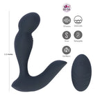 Maia COLTON USB Rechargeable Vibrating Prostate Massager With Wireless Remote Black Maia Toys