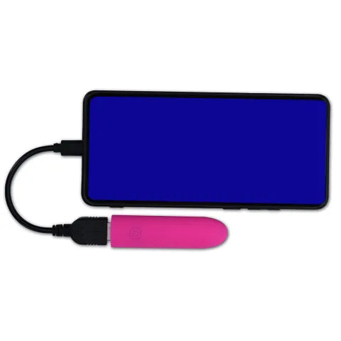 Maia Vibedrive USB Rechargeable Bullet Vibrator With 16 GB Storage 10cm Pink Maia Toys