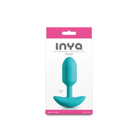 NS Novelties INYA Pulse USB Rechargeable Vibrating Butt Plug 11cm Teal NS Novelties