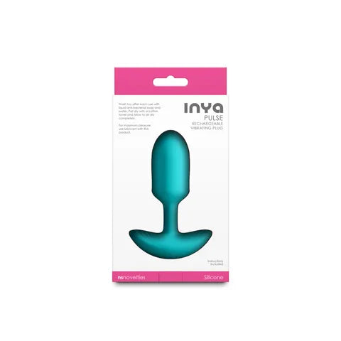 NS Novelties INYA Pulse USB Rechargeable Vibrating Butt Plug 11cm Teal NS Novelties