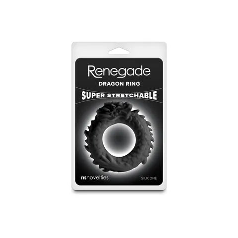 NS Novelties Renegade Dragon Cock Ring Black NS Novelties