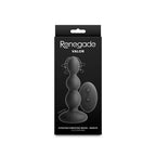 NS Novelties Renegade Valor USB Rechargeable Vibrating Anal Beads with Wireless Remote 13.7 cm Black NS Novelties