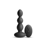 NS Novelties Renegade Valor USB Rechargeable Vibrating Anal Beads with Wireless Remote 13.7 cm Black NS Novelties