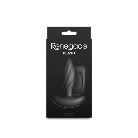 NS Novelties Renegade Flash USB Rechargeable Vibrating Butt Plug 10.3 cm Black NS Novelties