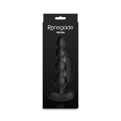 NS Novelties Renegade Reign USB Rechargeable Vibrating Anal Beads with Wireless Remote 17.9 cm Black NS Novelties