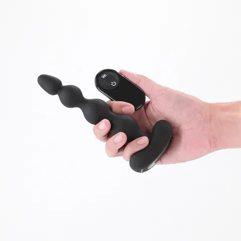 NS Novelties Renegade Reign USB Rechargeable Vibrating Anal Beads with Wireless Remote 17.9 cm Black Secondary image