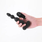 NS Novelties Renegade Reign USB Rechargeable Vibrating Anal Beads with Wireless Remote 17.9 cm Black NS Novelties