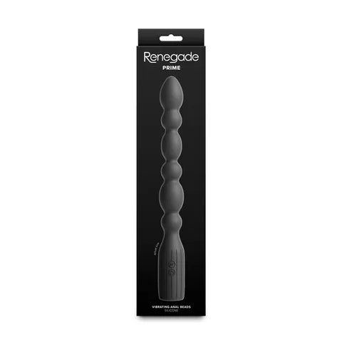 NS Novelties Renegade Prime USB Rechargeable Vibrating Anal Beads 28.8 cm Black NS Novelties