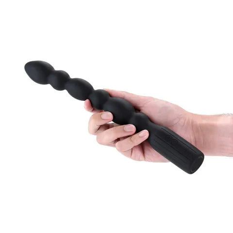 NS Novelties Renegade Prime USB Rechargeable Vibrating Anal Beads 28.8 cm Black NS Novelties