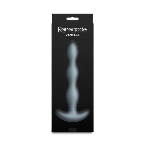 NS Novelties Renegade Vantage USB Rechargeable Vibrating Anal Beads 20.6 cm Grey NS Novelties