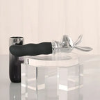Playboy Pleasure Bunny On The Go USB C Rechargeable Vibrator 18.6 cm Black / Chrome Playboy Pleasure