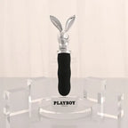 Playboy Pleasure Bunny On The Go USB C Rechargeable Vibrator 18.6 cm Black / Chrome Playboy Pleasure
