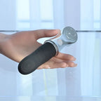 Playboy Pleasure Bon Voyage USB C Rechargeable Tapping Vibrator Black / Chrome 18.7 cm Playboy Pleasure