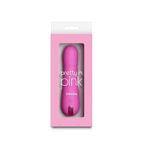 NS Novelties Pretty in Pink Crush USB Rechargeable Vibrator 14.3cm Pink NS Novelties