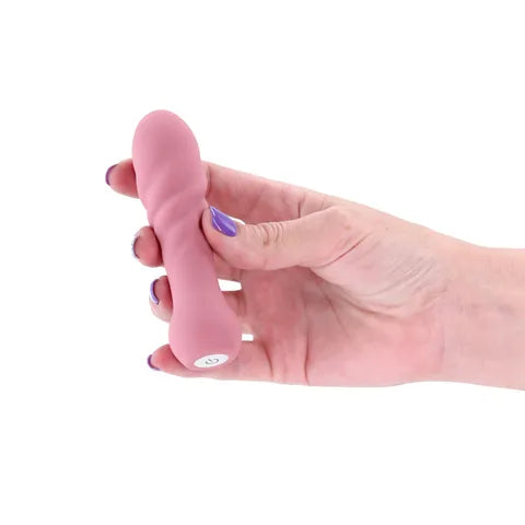 NS Novelties X and Os Love USB Rechargeable Bullet Vibrator 10.7cm Dusty Rose NS Novelties