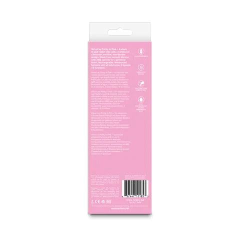 NS Novelties Pretty in Pink USB Rechargeable Vibrator 18.7cm Pink NS Novelties