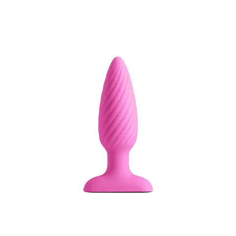NS Novelties INYA Swirl USB Rechargeable Vibrating Butt Plug 10.7cm Pink NS Novelties