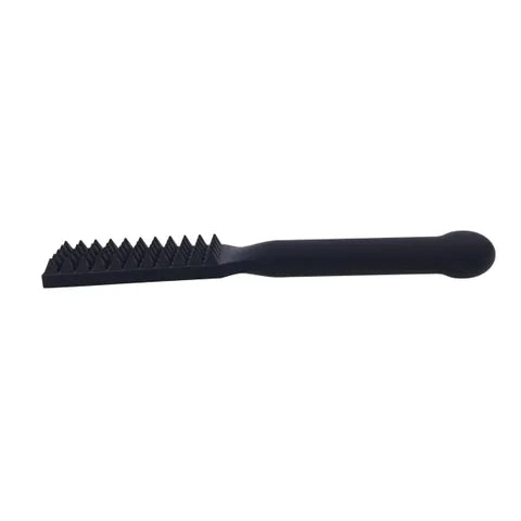 Sportsheets EDGE Spiked Silicone Spanking Paddle With Insertable Handle Black Sportsheets