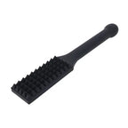 Sportsheets EDGE Spiked Silicone Spanking Paddle With Insertable Handle Black Sportsheets