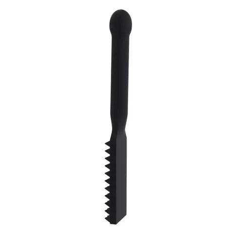 Sportsheets EDGE Spiked Silicone Spanking Paddle With Insertable Handle Black Sportsheets