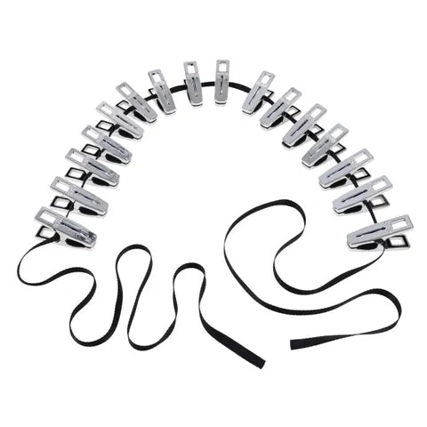 Sportsheets EDGE Body Zipper Clothes Pins Set Of 16 Chrome Sportsheets