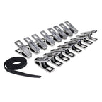 Sportsheets EDGE Body Zipper Clothes Pins Set Of 16 Chrome Sportsheets