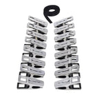 Sportsheets EDGE Body Zipper Clothes Pins Set Of 16 Chrome Sportsheets