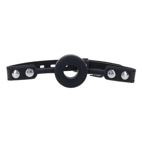 Sportsheets EDGE Silicone Ring Gag Mouth Restraint Black Sportsheets Main image