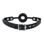 Sportsheets EDGE Silicone Ring Gag Mouth Restraint Black Sportsheets