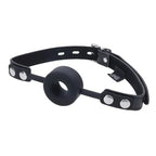 Sportsheets EDGE Silicone Ring Gag Mouth Restraint Black Sportsheets