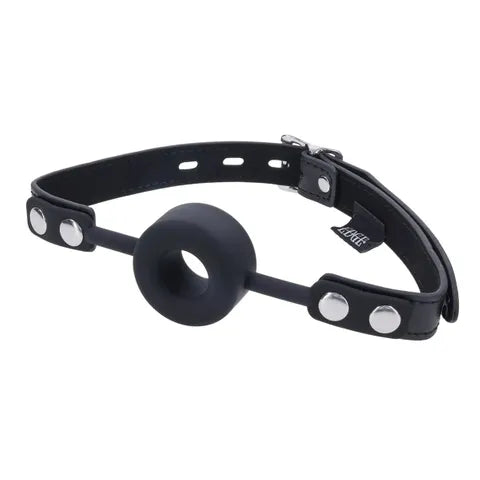 Sportsheets EDGE Silicone Ring Gag Mouth Restraint Black Sportsheets