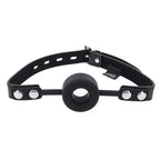 Sportsheets EDGE Silicone Ring Gag Mouth Restraint Black Sportsheets