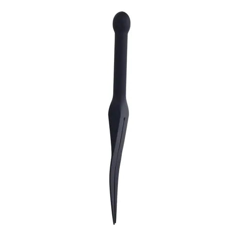 Sportsheets EDGE  Silicone Tawse Whip With Insertable Handle Black Sportsheets