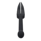 Sportsheets EDGE  Silicone Tawse Whip With Insertable Handle Black Sportsheets