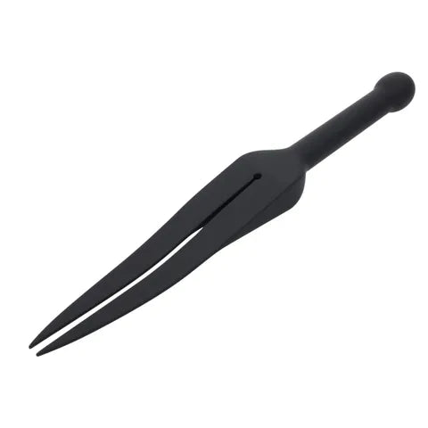 Sportsheets EDGE  Silicone Tawse Whip With Insertable Handle Black Sportsheets