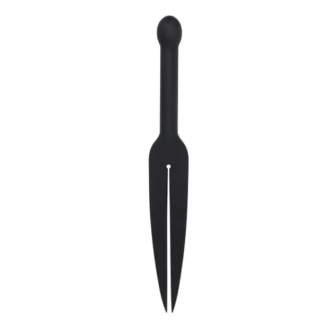 Sportsheets EDGE  Silicone Tawse Whip With Insertable Handle Black Sportsheets