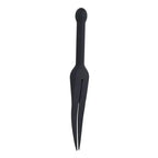 Sportsheets EDGE  Silicone Tawse Whip With Insertable Handle Black Sportsheets