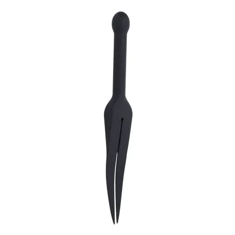 Sportsheets EDGE  Silicone Tawse Whip With Insertable Handle Black Sportsheets