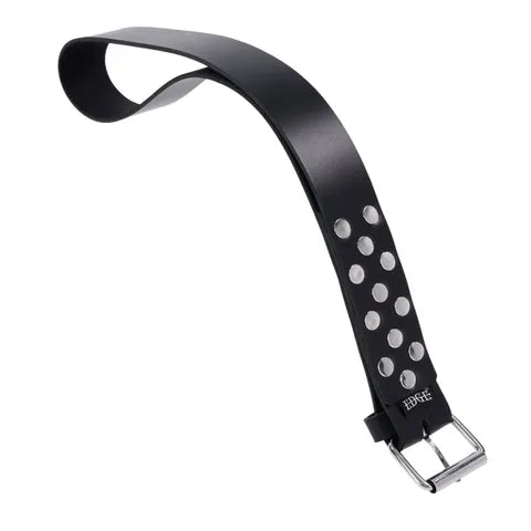 Sportsheets EDGE Black Leather Belt Spanker Whip For Impact Play Sportsheets