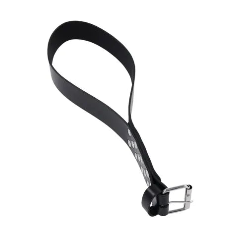Sportsheets EDGE Black Leather Belt Spanker Whip For Impact Play Sportsheets