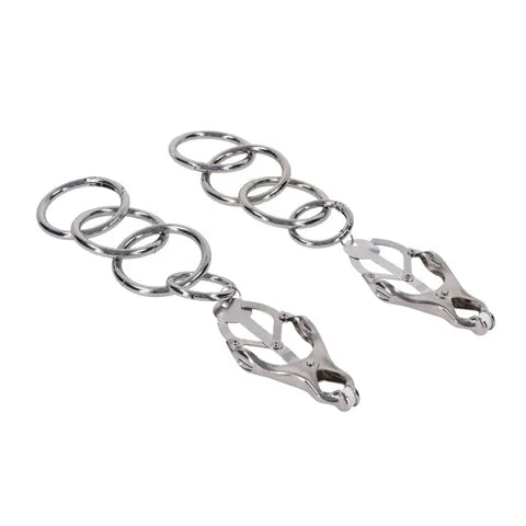 Sportsheets EDGE Metal Clover Clamps Tuggable Nipple Restraints Secondary image