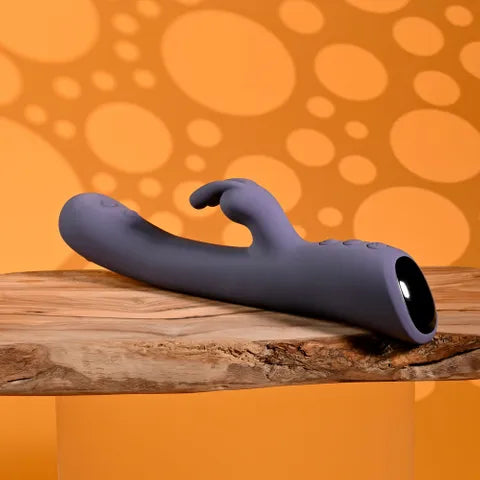 Evolved POPPIN GOOD TIME USB Rechargeable Rabbit Vibrator Purple 20 cm Evolved