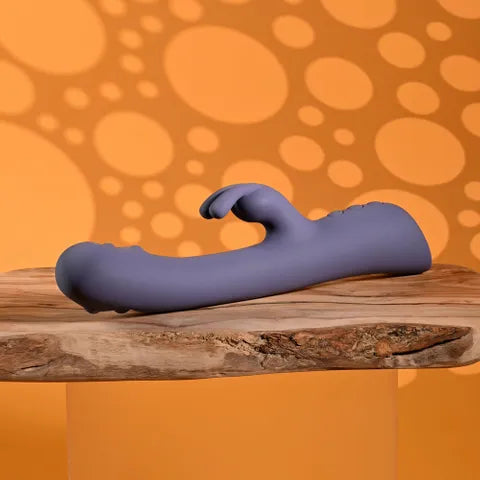 Evolved POPPIN GOOD TIME USB Rechargeable Rabbit Vibrator Purple 20 cm Evolved