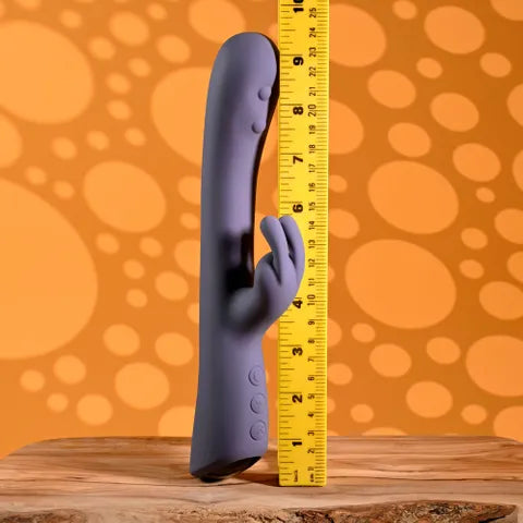 Evolved POPPIN GOOD TIME USB Rechargeable Rabbit Vibrator Purple 20 cm Evolved