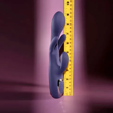 Evolved BOW DOWN USB Rechargeable Rabbit Vibrator Purple Evolved