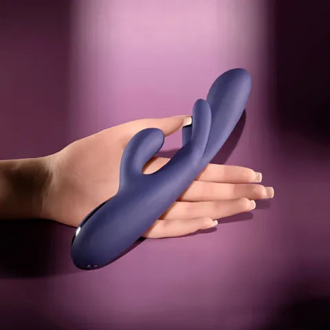 Evolved BOW DOWN USB Rechargeable Rabbit Vibrator Purple Evolved