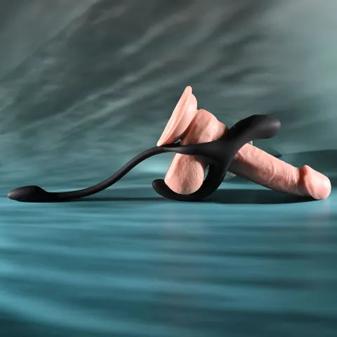 Zero Tolerance All The Bases Black USB Rechargeable Vibrating Cock Ring with Wireless Remote Zero Tolerance