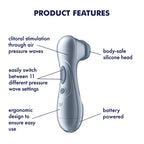 Satisfyer Pro 2 Battery Series Touch Free Clitoral Stimulator Blue Satisfyer