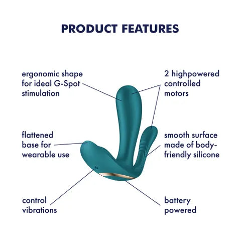 Satisfyer Top Secret Battery Series Wearable Vibrator Green Satisfyer