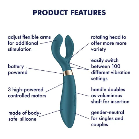 Satisfyer Endless Fun Battery Series Stimulator Green 23.5 cm Secondary image